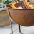 Medium Tamba Steel Firebowl Detail