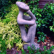 George Modern Garden Art Statue in Umber