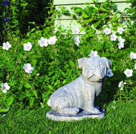 Small Pug Garden Statue