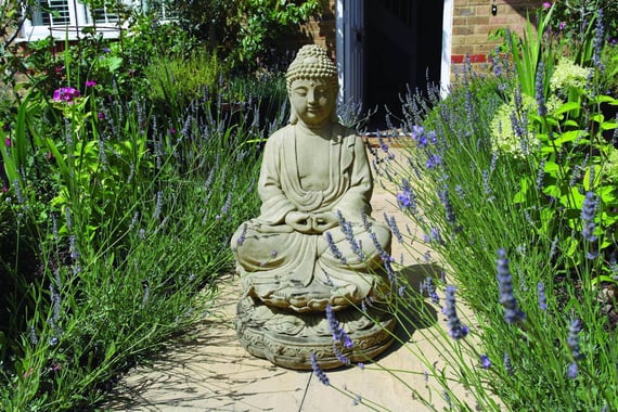 Lotus Meditating Buddha Statue