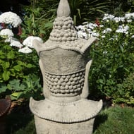 Large Thai Buddha Head Statue in Stone C0436 Rear