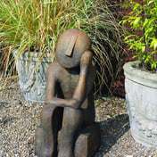 Stanley Contemporary Art Garden Statue in Umber