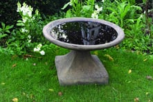 Low Height Stone Birdbath