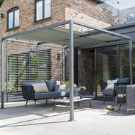 Garden Must Haves 2.8m Sliding Roof Garden Gazebo