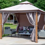 Garden Must Haves 3m Luxury Garden Gazebo Taupe