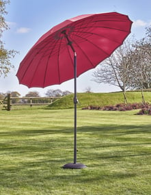 Garden Must Haves Geisha 2.5m Garden Parasol Fuchsia