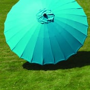 Garden Must Haves Geisha 2.7m Garden Parasol Aqua Top