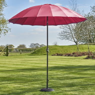 Garden Must Haves Geisha 2.7m Tilting Garden Parasol Fuchsia