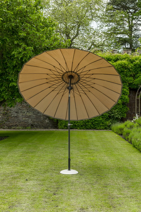 Garden Must Haves Geisha 2.5m Garden Parasol Taupe