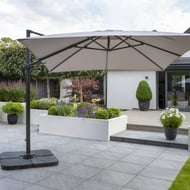 Garden Must Haves Royce Executive 3m Cantilever Garden Parasol in Taupe