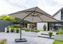 Garden Must Haves Royce Executive 3m Cantilever Parasol Soft Grey