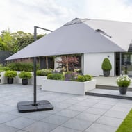 Garden Must Haves Royce Executive Large 3m Cantilever Parasol Smoke Grey