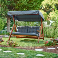 Handpicked Sandringham Wooden Garden Swing Seat