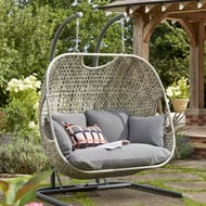 Handpicked Goldcoast Double Rattan Garden Swing Seat