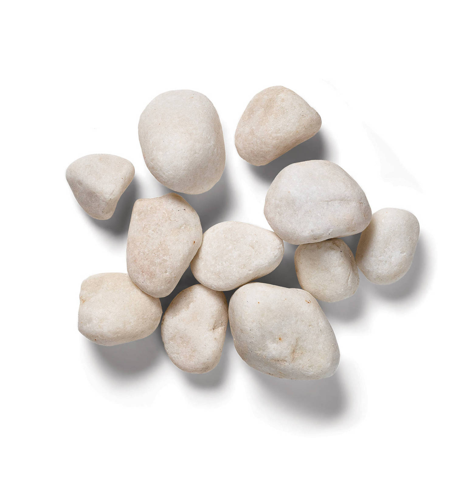 Pearl White Decorative Cobbles 750kg Bag