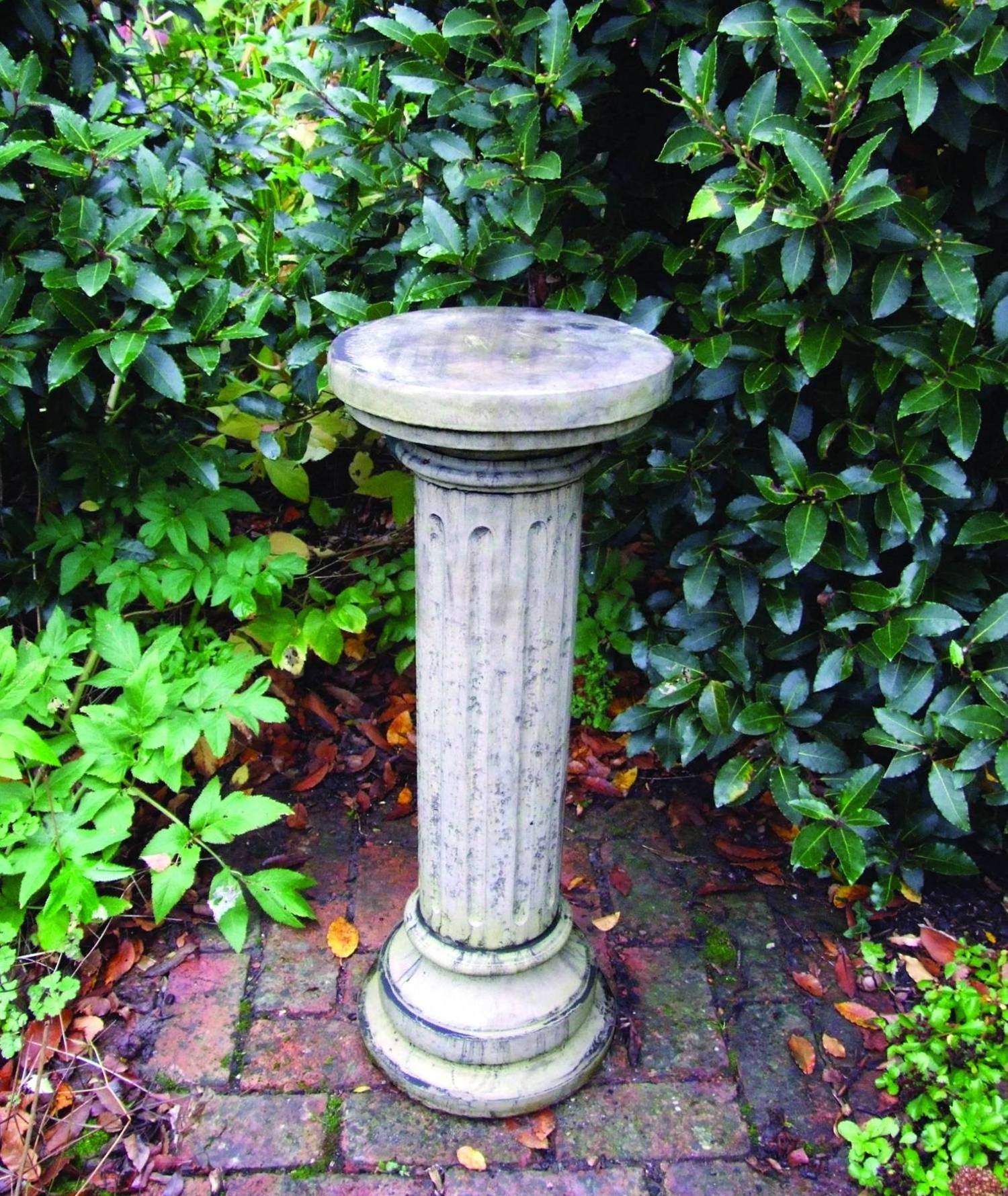 Brighton Column Stone Garden Pedestal | Garden Ornamnents