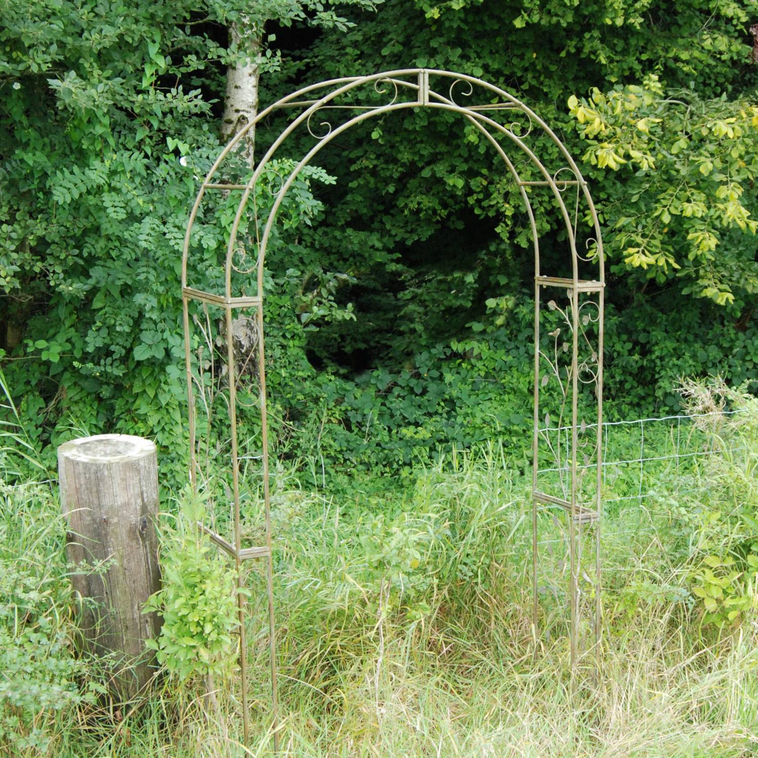 Patina Woodland Metal Garden Arch