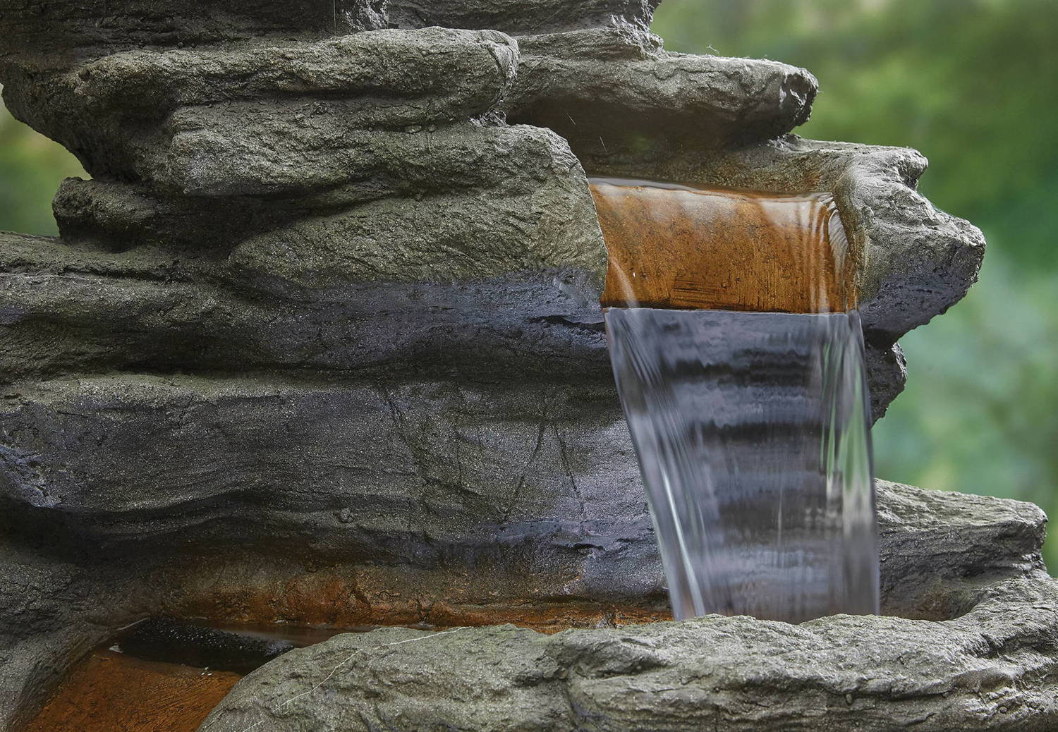 Atlas Falls Stone Water Feature Detail