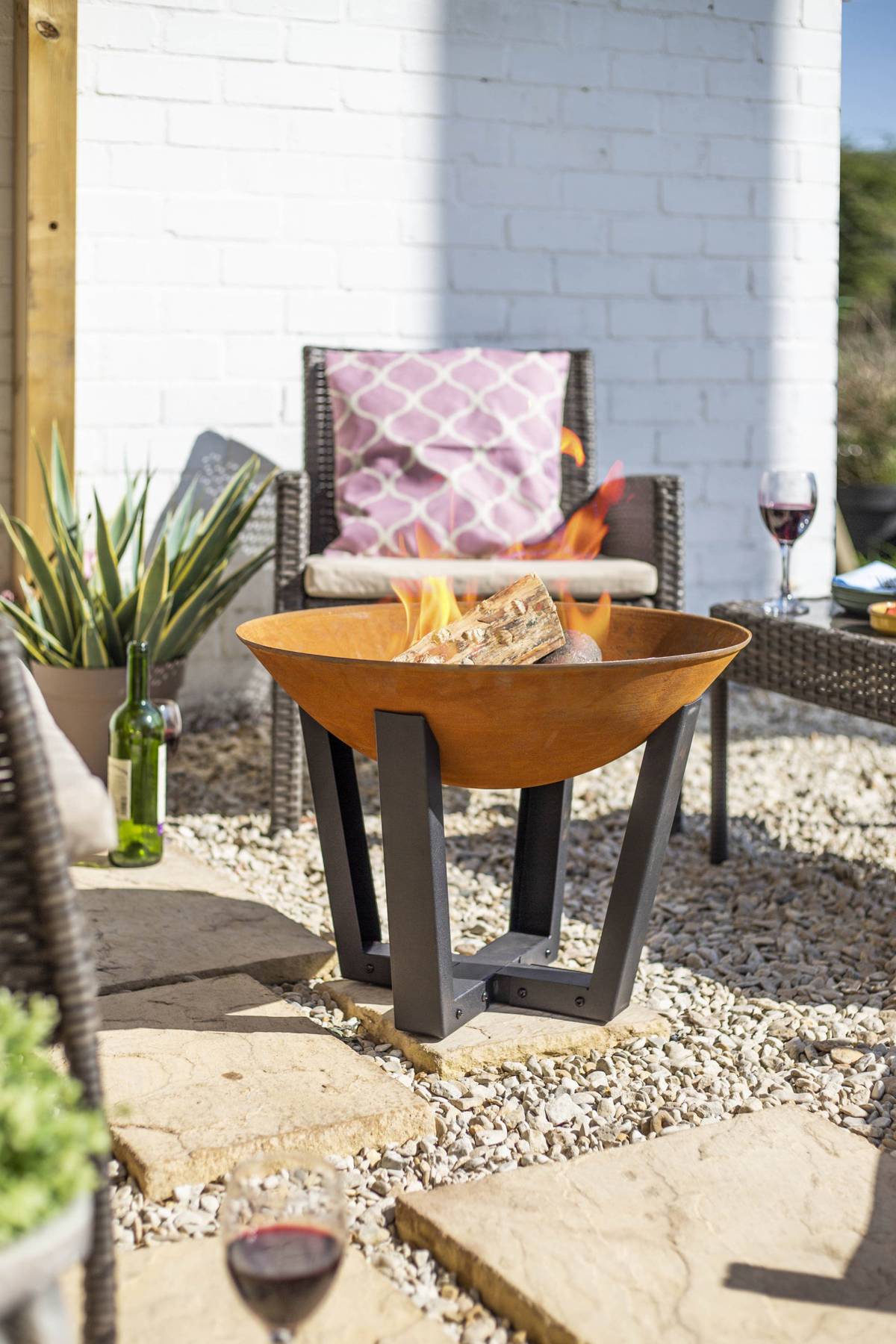 Small Icarus Cast Iron Garden Firepit