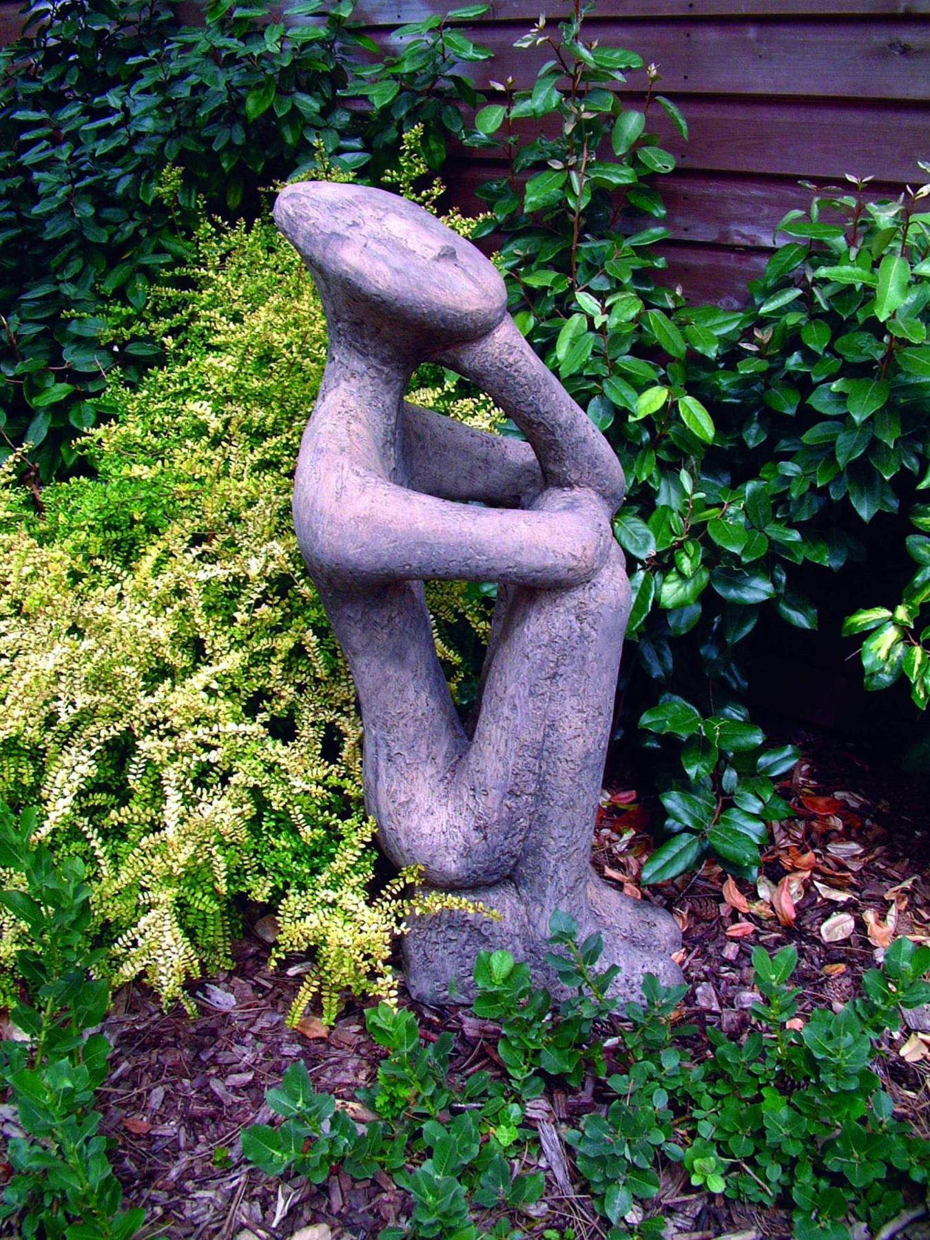 George Modern Garden Art Statue in Umber