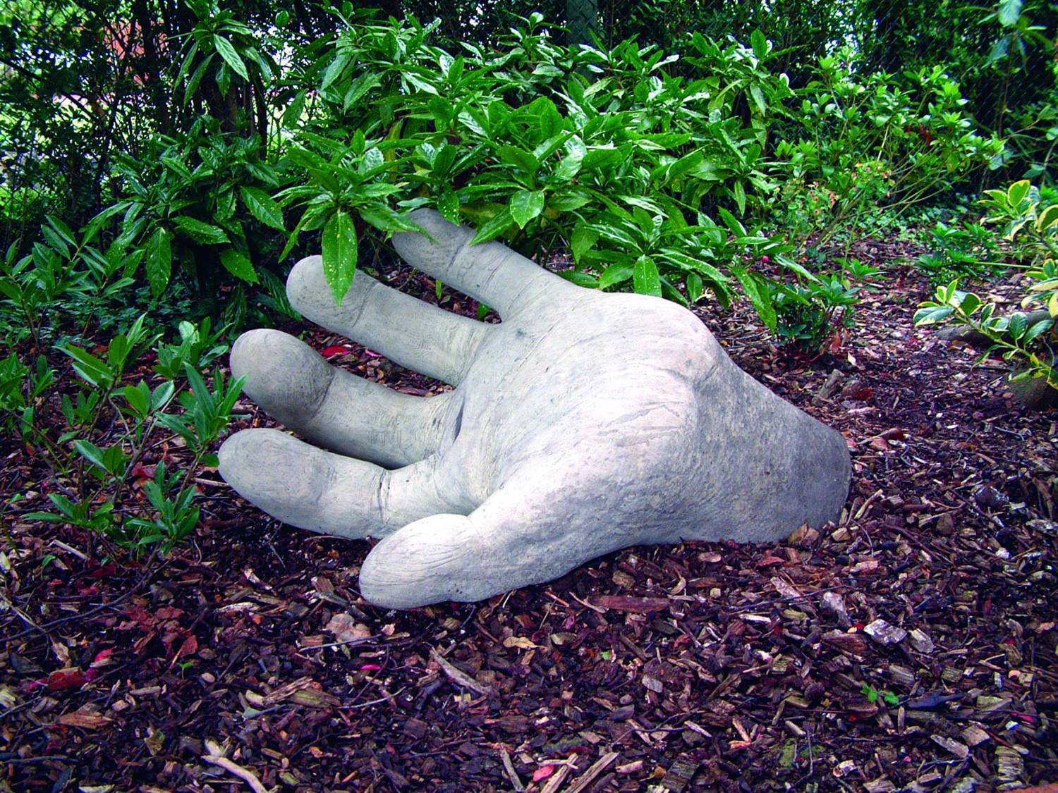 Giant Left Hand Garden Statue Lying down