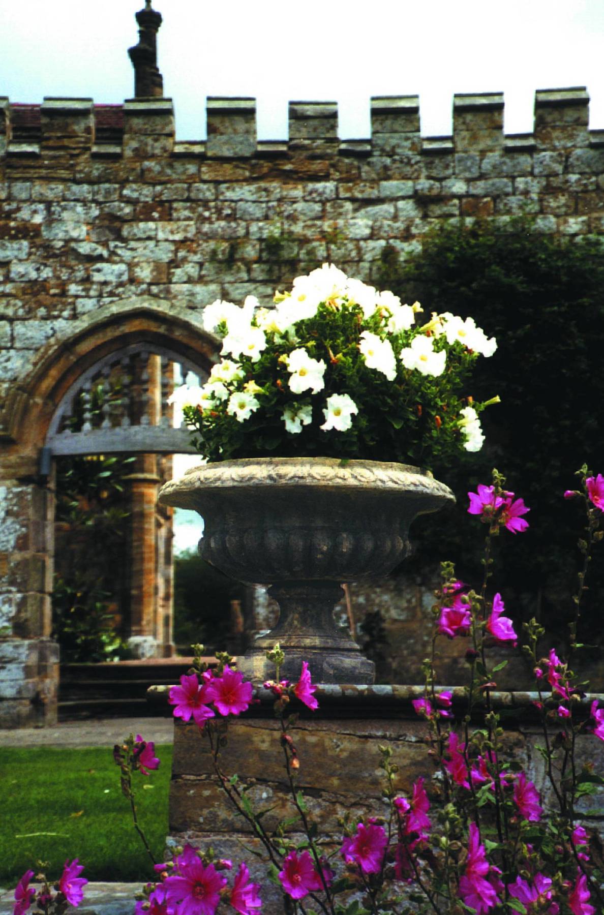 Medium Victorian Stone Garden Urn