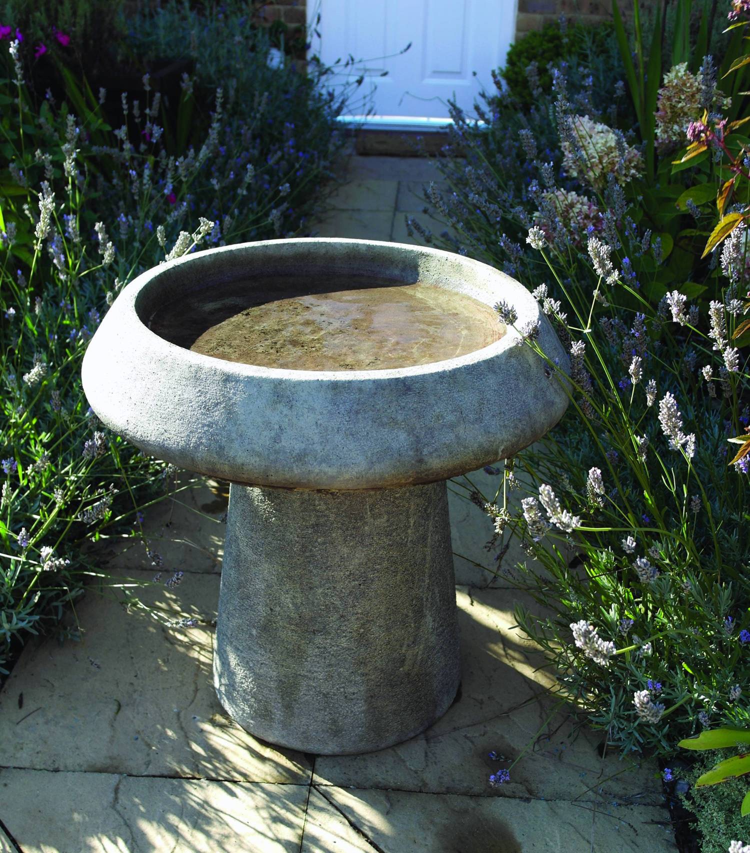 Natural Basin Stone Bird Bath Garden Ornamnents