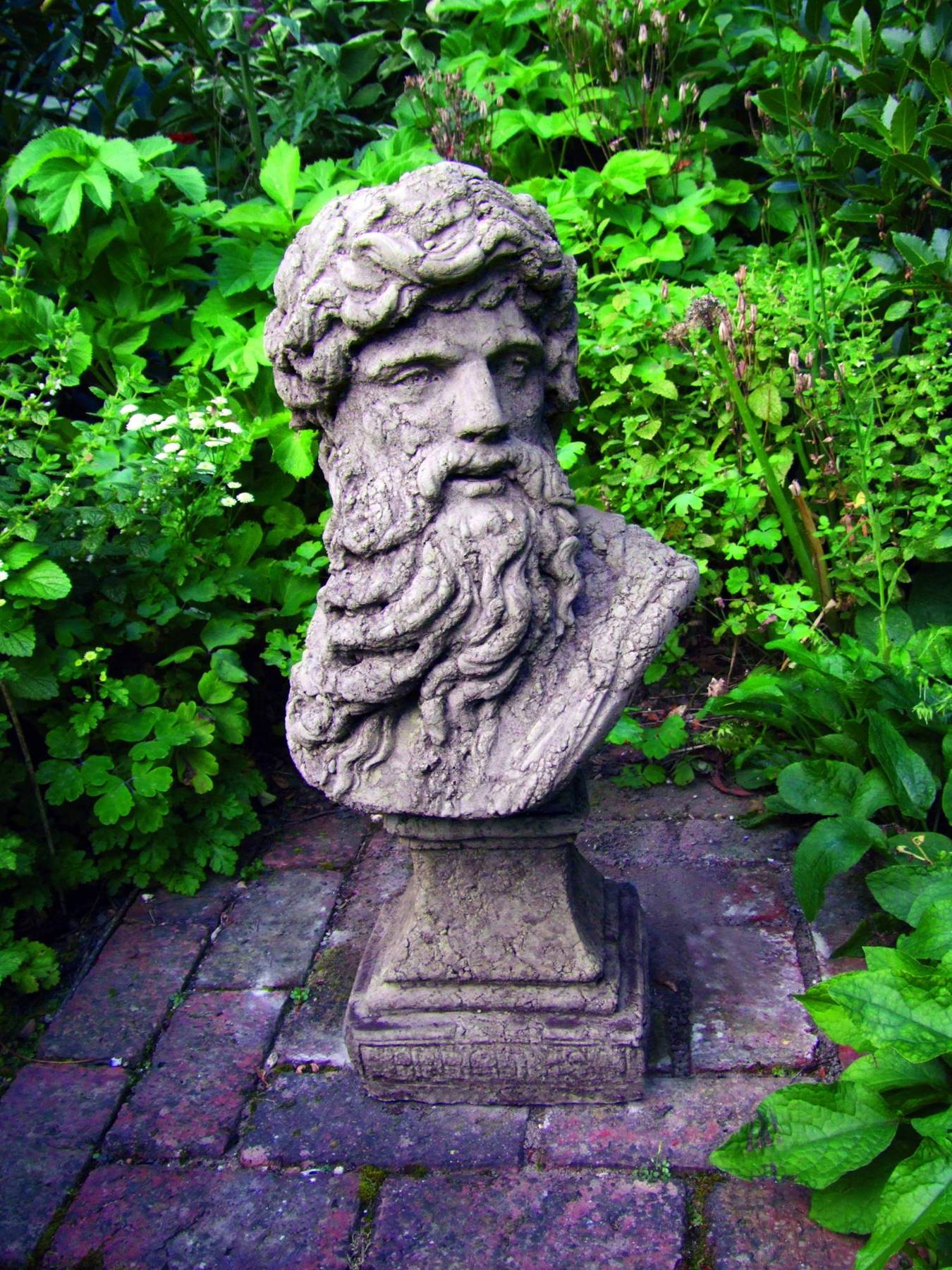 Hercules Bust Garden Statue