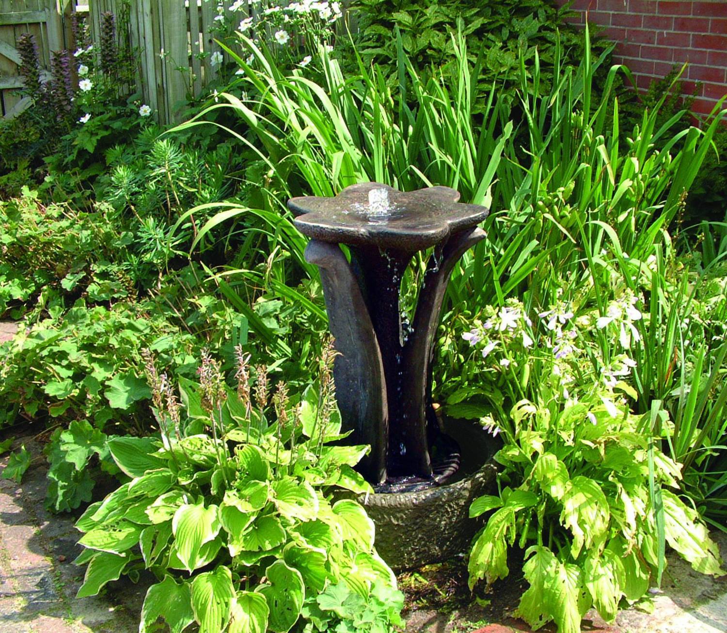 Flower Stone Fountain