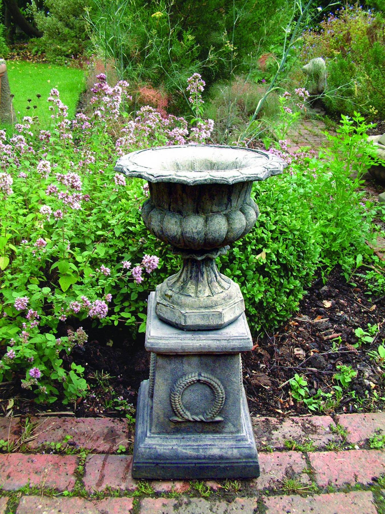 stone garden pedestals