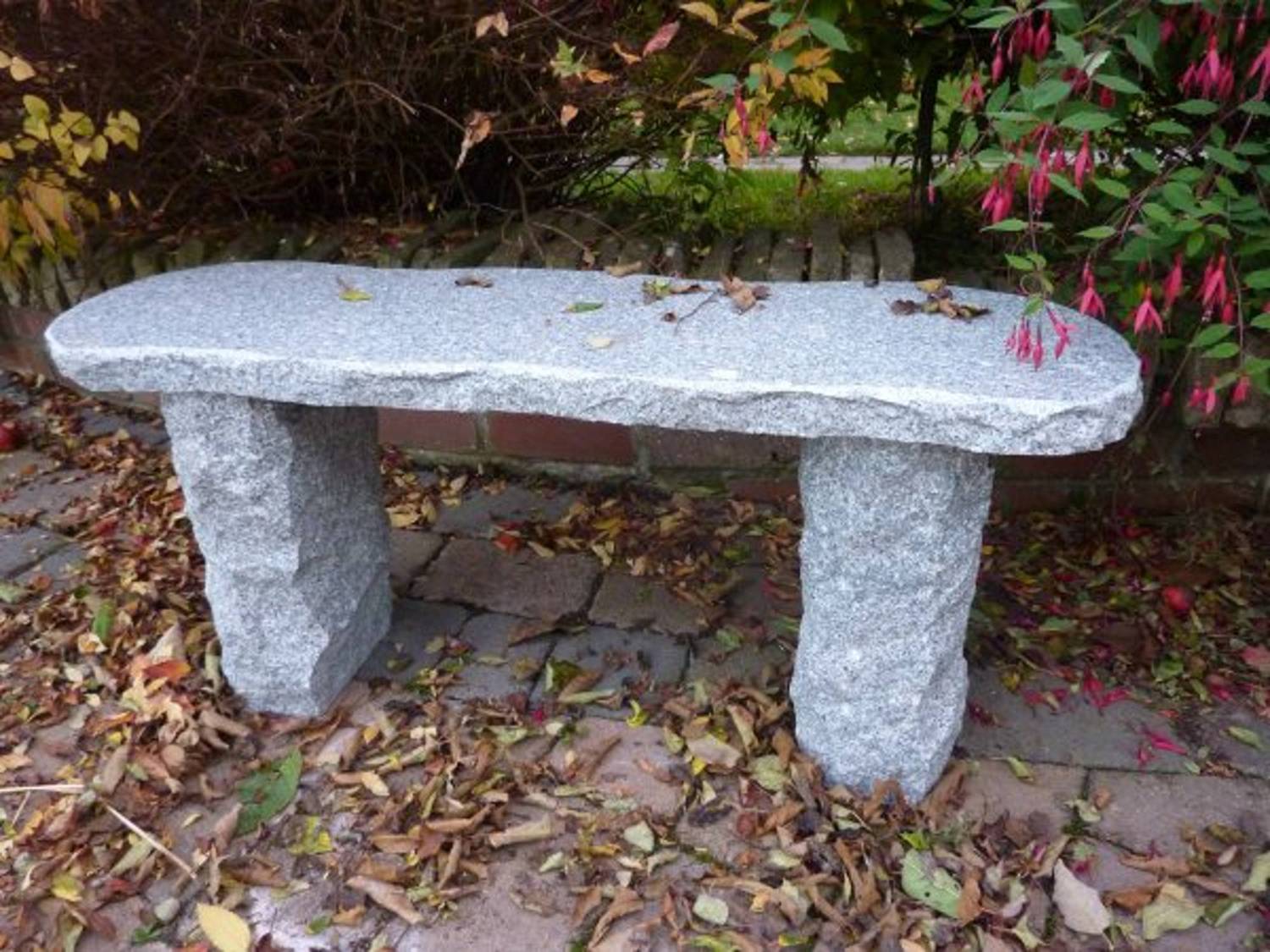 Worchester Grey Granite Garden Bench