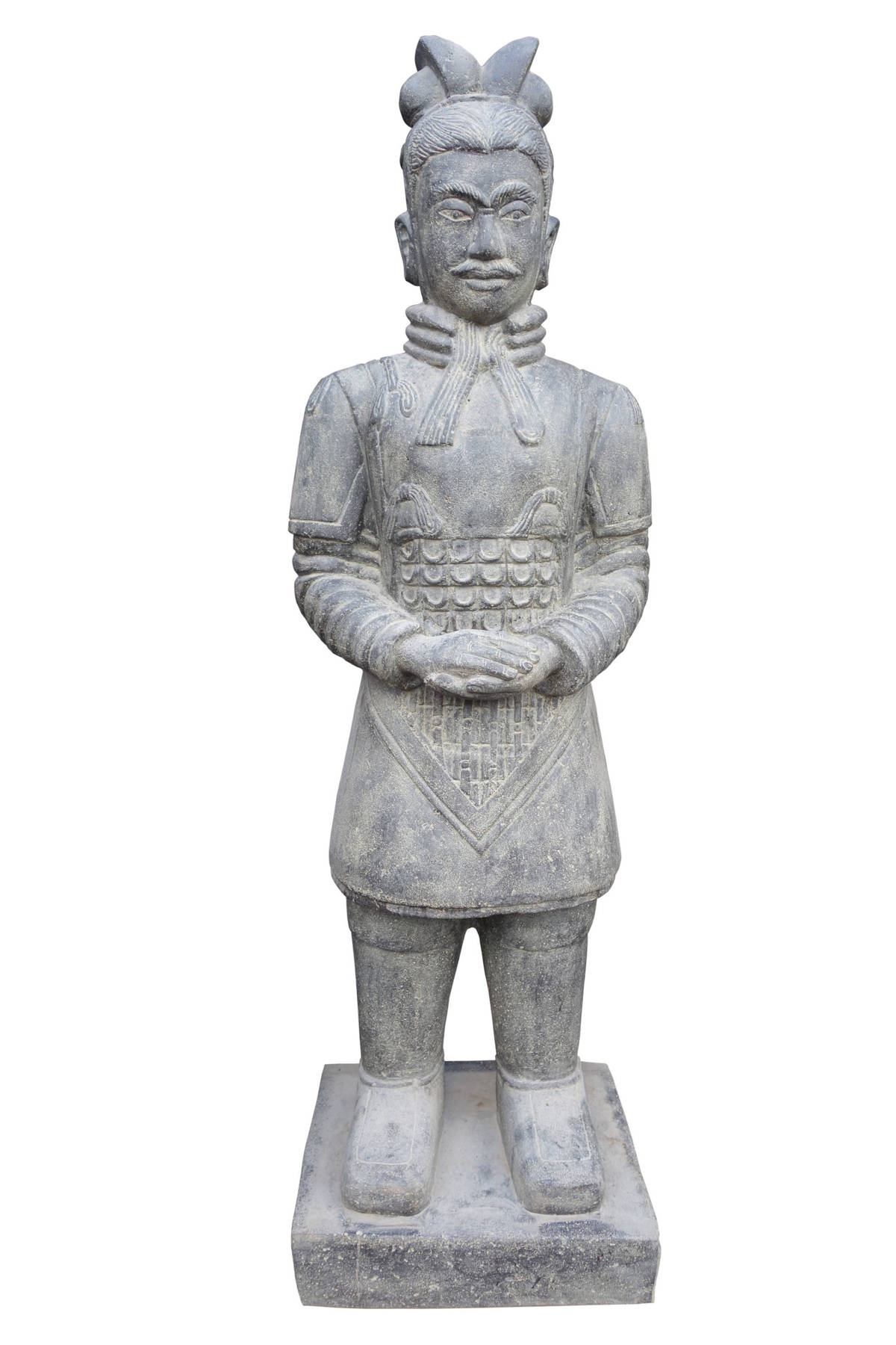 XL Standing Warrior Stone Ornament