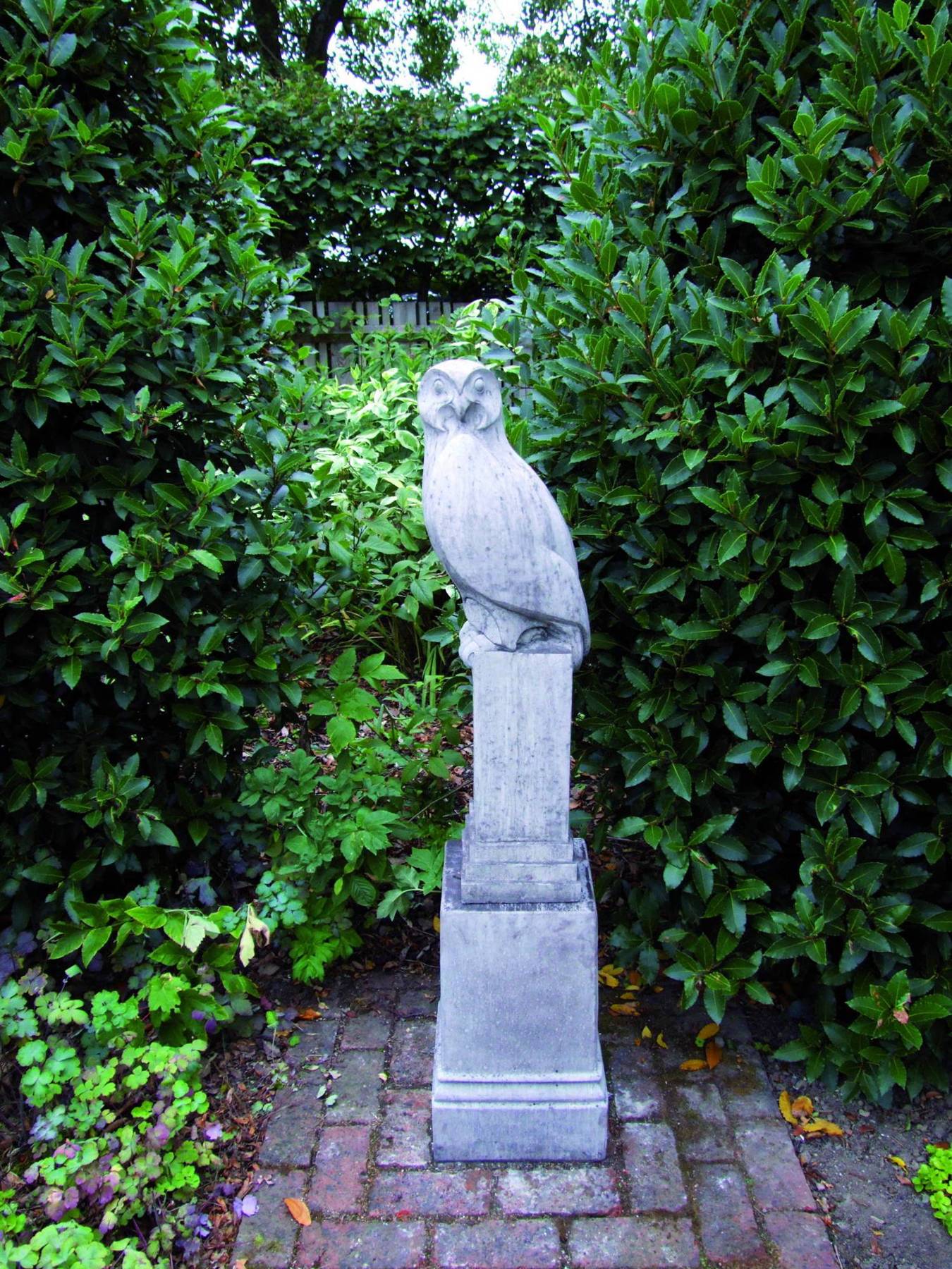 Stone Owl Statue