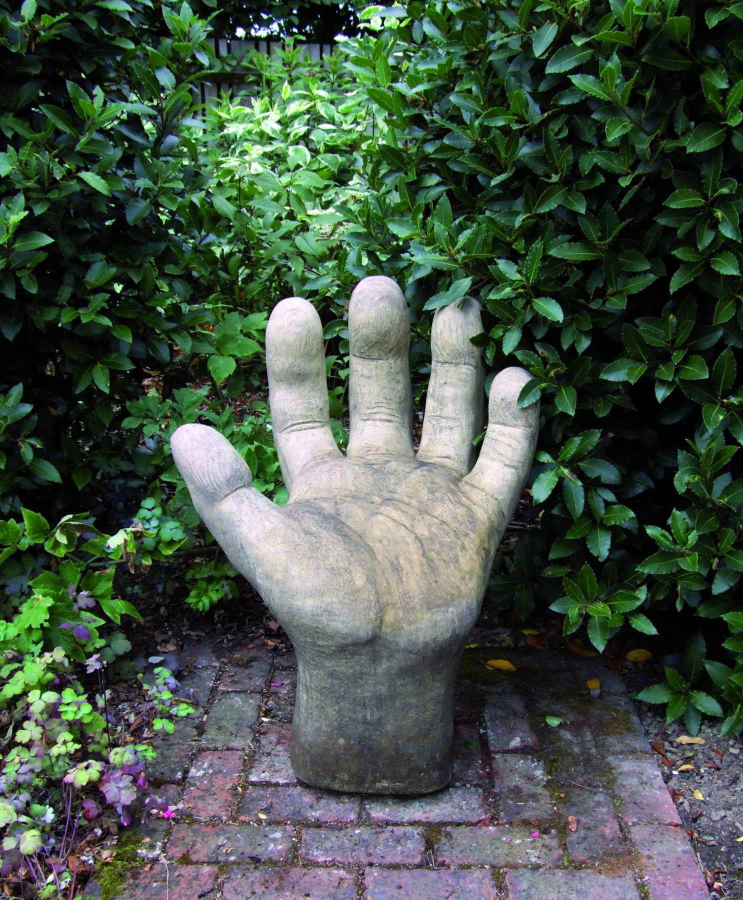 Giant Left Hand Garden Statue