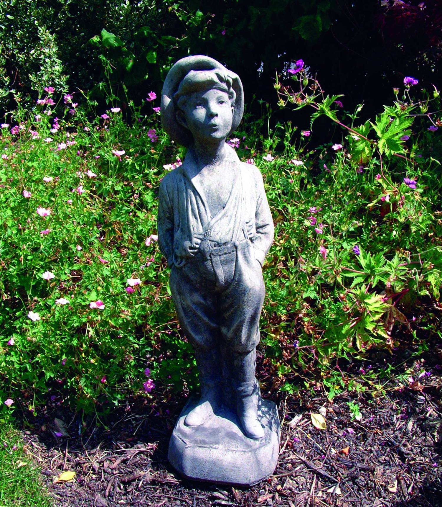 Whistling Urchin Garden Statue