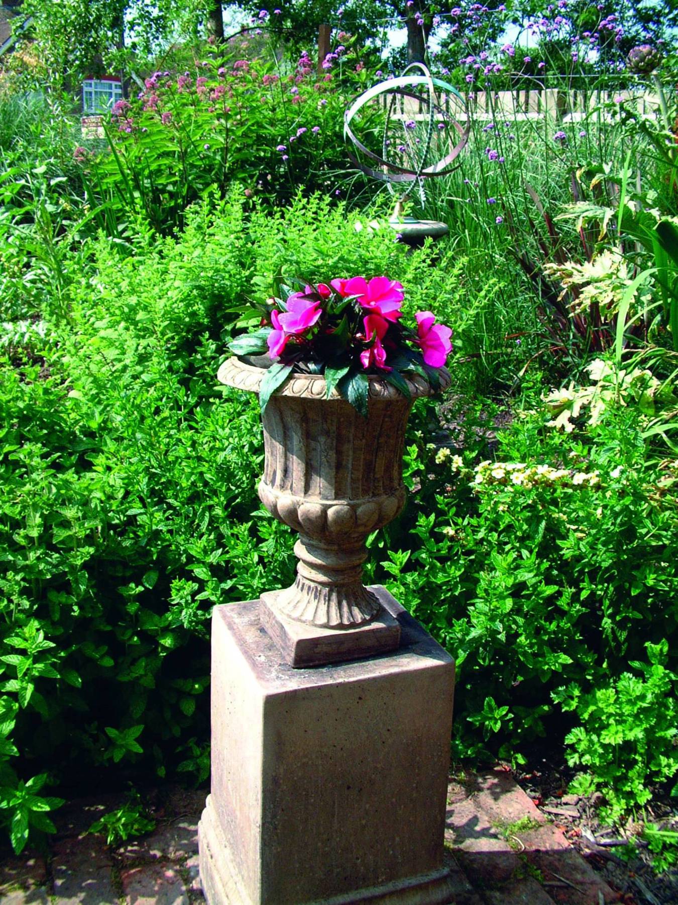 Vienna Fluted Stone Garden Vase