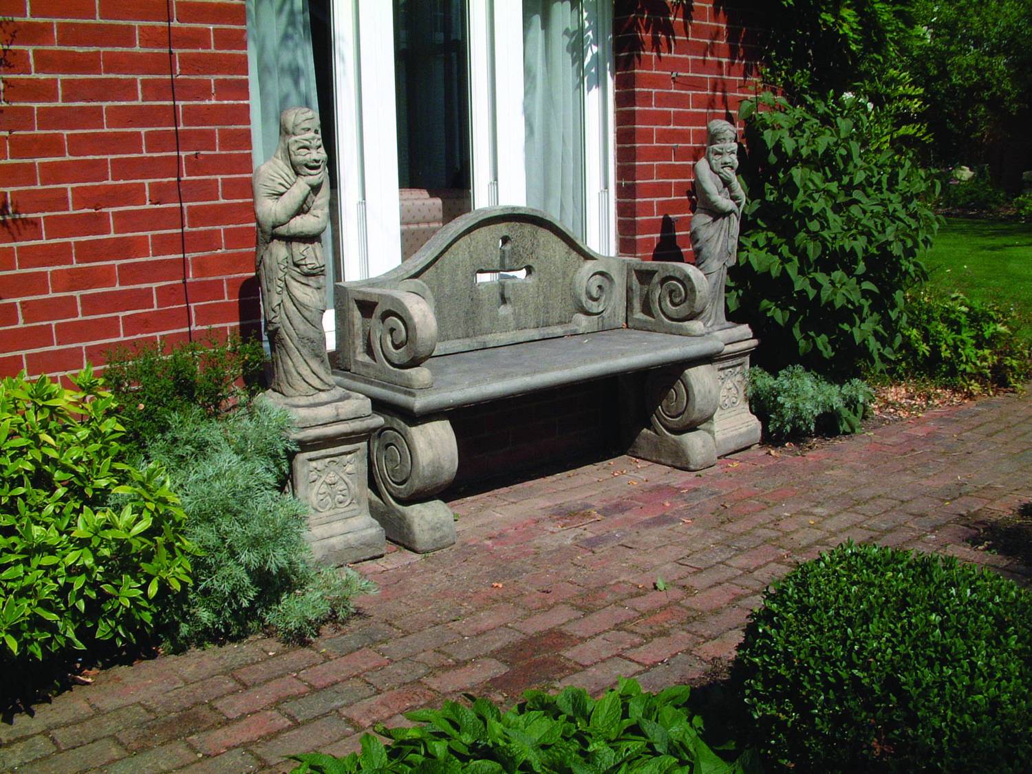 Stone Garden Benches