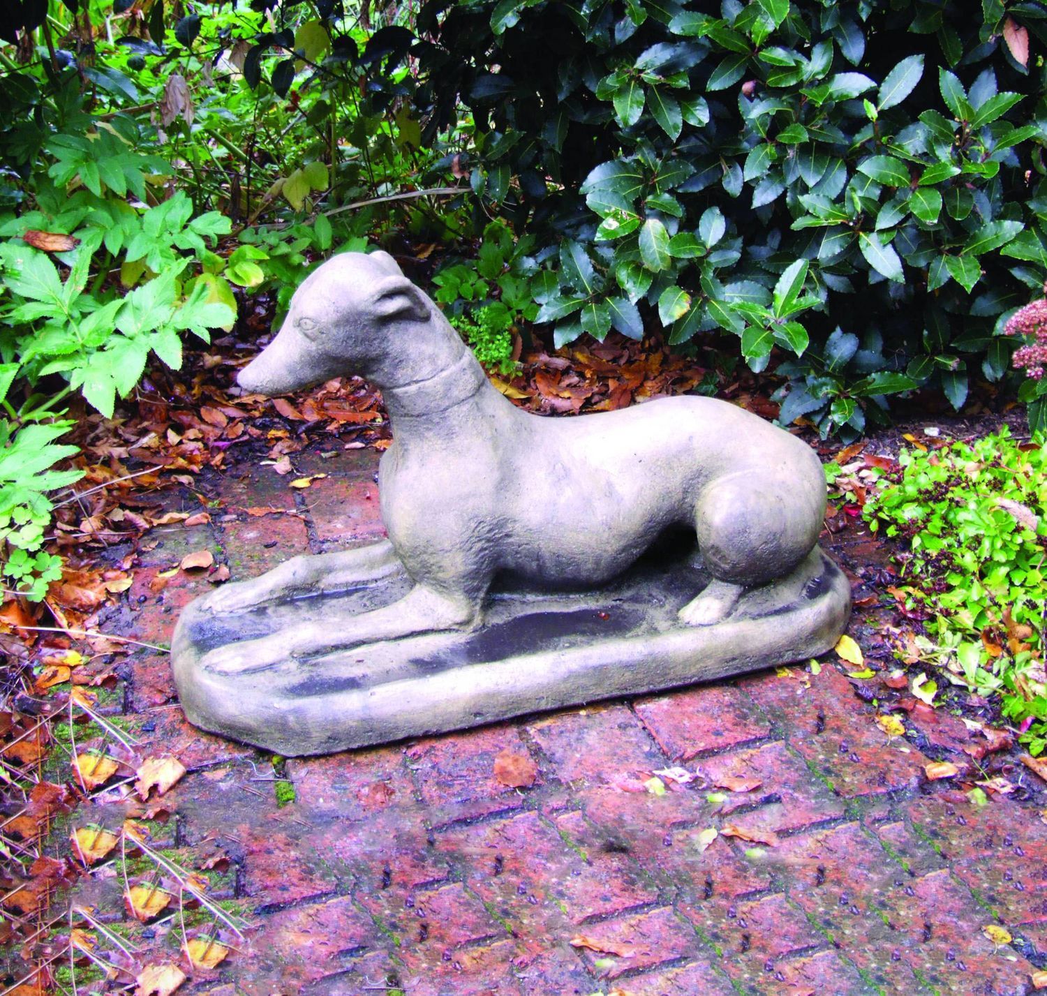 Whippet Garden Statue